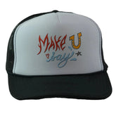 ZEDD Make You Say EDM Adjustable Black & White Snapback Trucker Hat